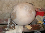 The finished sanded bcall, ready to be prepared for painting