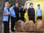 A lecture given to schoolchildren at the Cafartha Park site