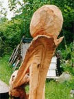 Rear view of the Mother and Baby sculpture